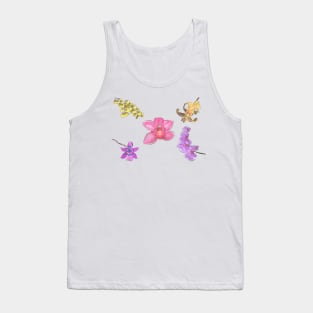 A pattern of orchids Tank Top